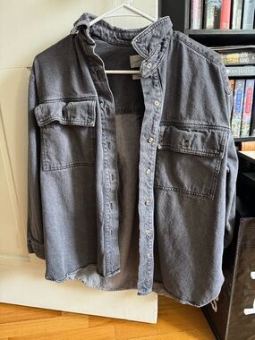 Universal Thread Charcoal Gray Washed Jean Jacket